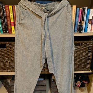 L seersucker pants